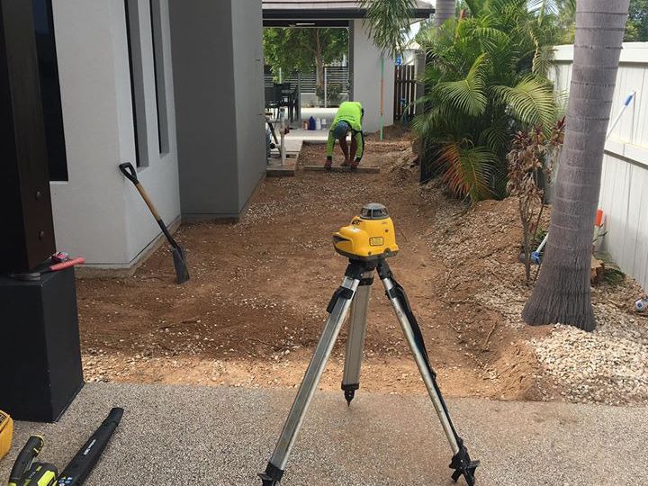 Post Hole Digging Kirwan MINI LOADERS Dingo Hire Townsville